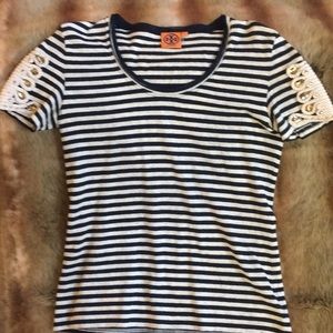 Tory Burch Bling Bling Navy striped top